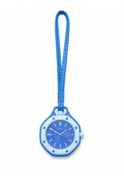 Duostyle 2'si 1 Arada Analog Kol Saati Ve Çanta Saati Silikon Kordonlu Unisex Mavi