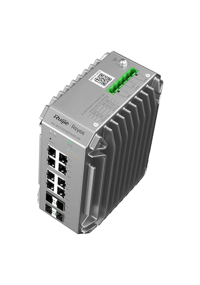Ruijie Reyee RG-NIS3100-8GT4SFP-HP 8 Port Poe 4xSfp Gigabit Yönetilebilir Endüstriyel PoE Switch