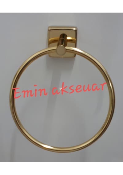 Yuvarlak Havluluk Kare Tabanlı Altın
