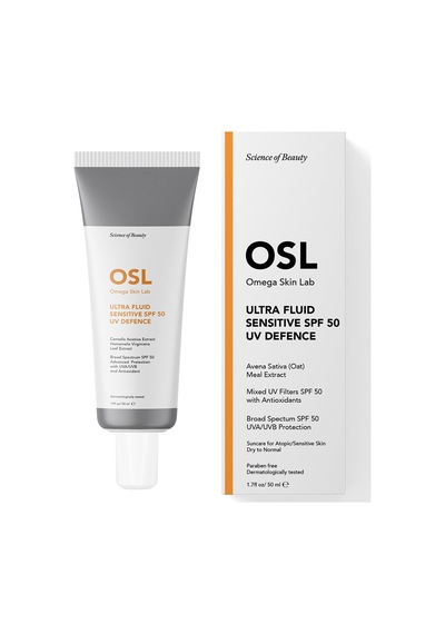 Osl Omega Skin Lab Ultra Fluid + Sensitive Hassas Ciltler İçin Spf 50 Uv Defence 50 Ml