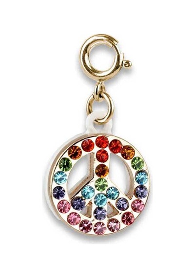 Charm It Gold Rainbow Sparkle Peace Ct02-40