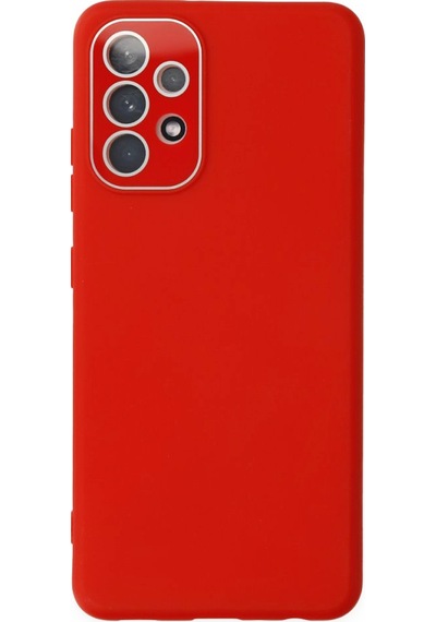 FitCase Samsung Uyumlu Galaxy A53 5G Glass Kamera Korumalı Lansman Silikon Kapak