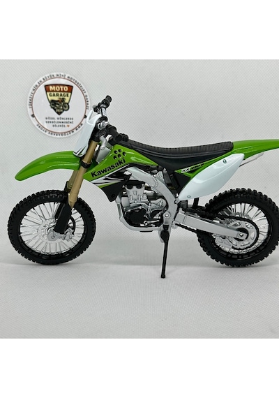 Kawasaki Kx 450f 1:12 Diecast Maket Motor Lisanslı Metal Model Motosiklet