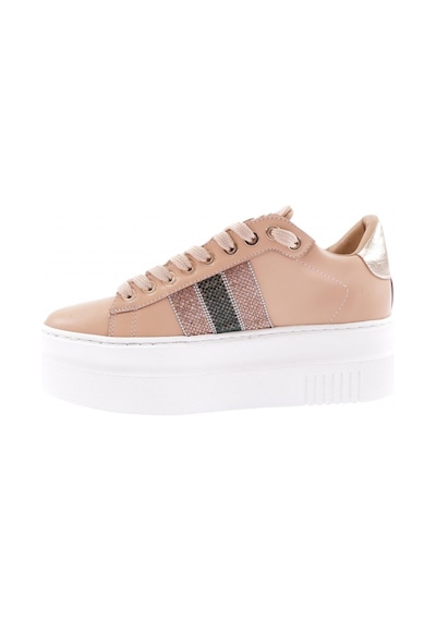 Dgn Es865-23y Kadin Kalin Silver Taşli Sneakers Ayakkabi ES865-2007-R12632 Ten