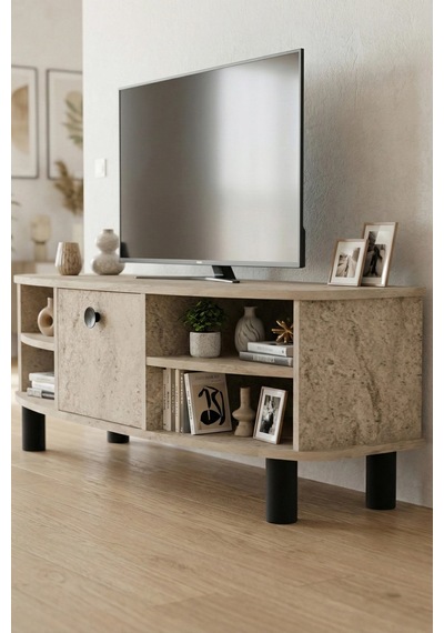 Vienna Tv Sehpası Suntalam Ekru 136x44 Cm Çok Renkli