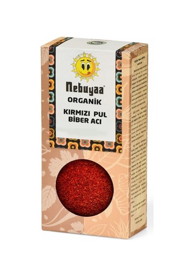 Organik Kırmızı Pul Biber Acı 50 Gr