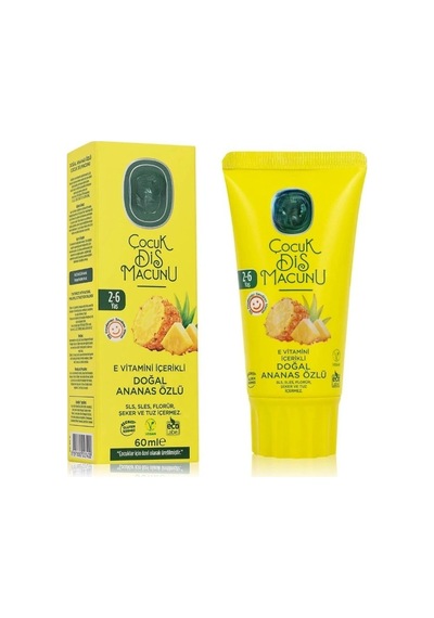 Çocuk Diş Macunu 60 Ml Ananas Renkli