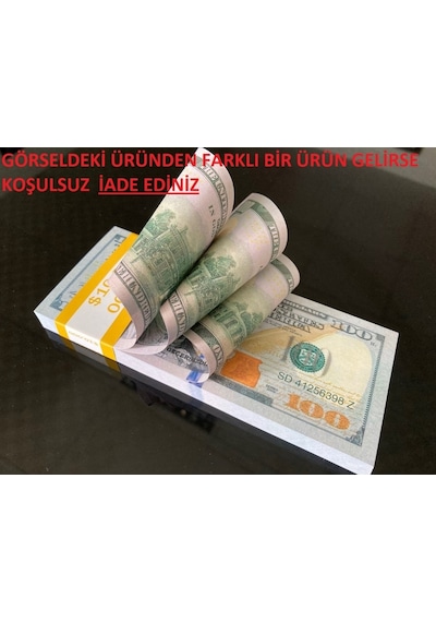 Aykar 15 Deste 100 Dolar Geçersiz 1. Kalite Çift Taraflı Baskı
