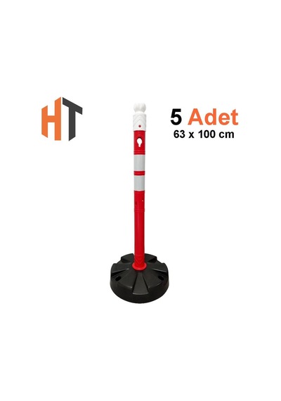 Uyarı Dikmesi Ppc 63 Mm X 100 Cm 5'li Set