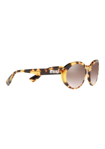 Miu Miu 01Us 7S0Qz9 Aynalı Leopar Desen Güneş Gözlüğü