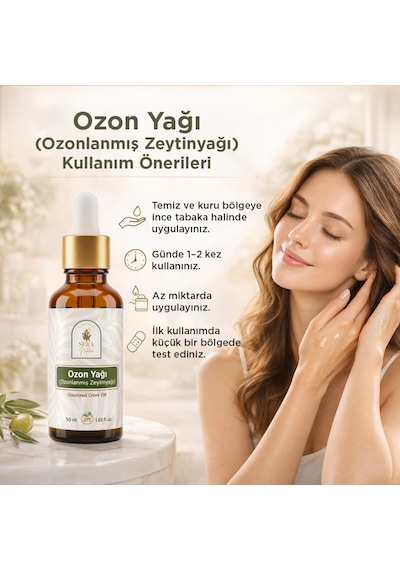 Ozon Yağı Ozonlanmış Zeytinyağı 50 Ml Yoğun Nem Desteği & Hijyenik Bakım