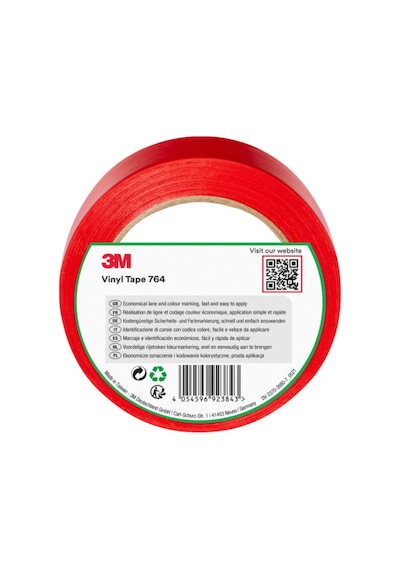 3m 764ı Kırmızı Genel Amaçlı Vinil Bant 50 Mm X 33 Mt