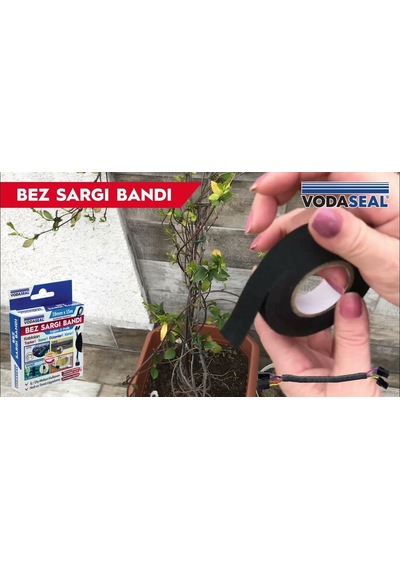 Vodaseal Yapışkanlı Bez Sargı Bandı Kablo Toplayıcı - 19 Mm X 15 Mt.