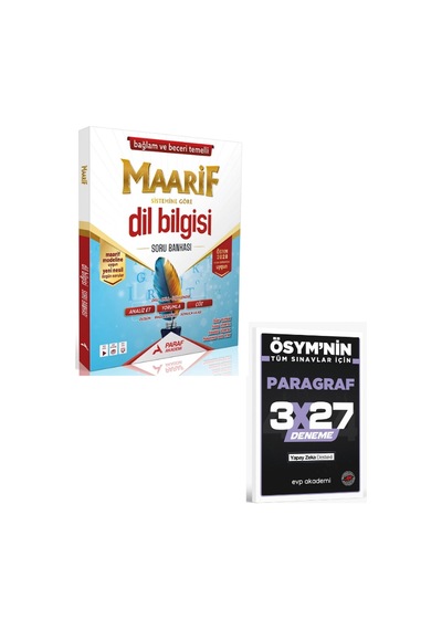 Paraf Akademi 2028 Yks Tyt Dil Bilgisi Maarif Modeli Soru Bankası+ Evp Akademi Paragraf