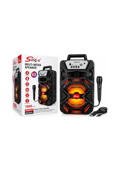 Platoon Pl-4811 Bluetooth Speaker 6.5 İnç Rgb Işıklı Usb Sd Mikrofonlu Hoparlör