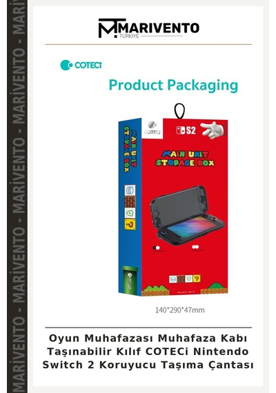 Oyun Muhafazası Muhafaza Kabı Taşınabilir Kılıf Coteci Nintendo Switch 2 Koruyucu Taşıma Çantası