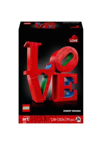 LEGO ® Art LOVE 31214 - Yetişkinler için Koleksiyonluk ve Dekoratif Tablo Yapım Seti (791 Parça)