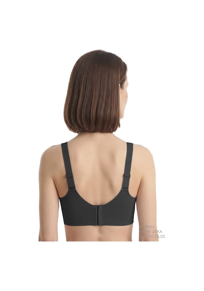 Cottonill Seamless Bra - Seravia Siyah Lazer Kesim Dantelli Minimizer Kadın Sütyen