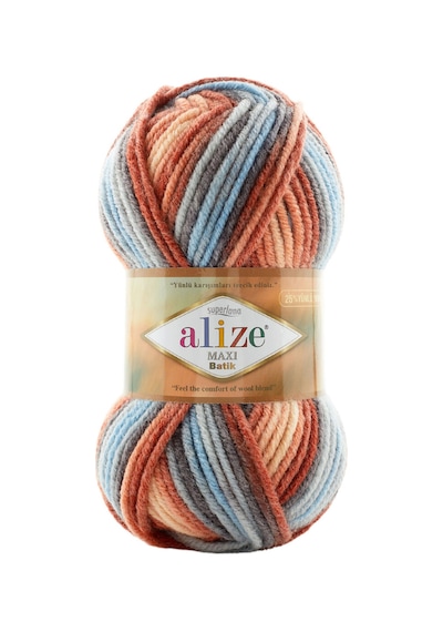 Superlana Maxi Batik 5 Li Paket 7922 Kazak Hırka Ve Atkı İçin Kalın Örgü İpliği