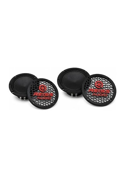 16cm Hoparlör Kapağı - Reiss Logolu Kaliteli Plastik Midrange Hoparlör Kapak 16 Cm - 2 Adet