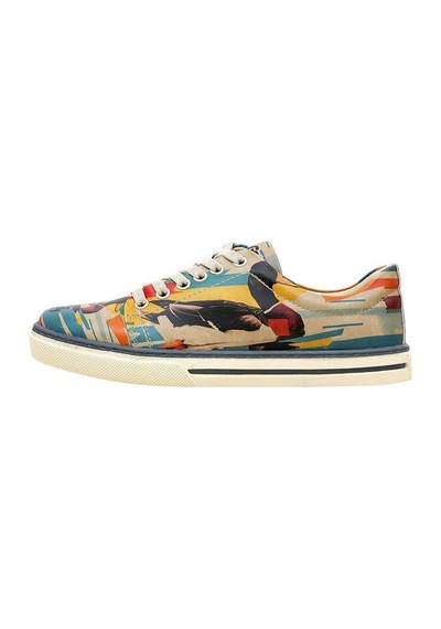 Kadın Vegan Deri Çok Renkli Sneakers - Goose Bumps Tasarım