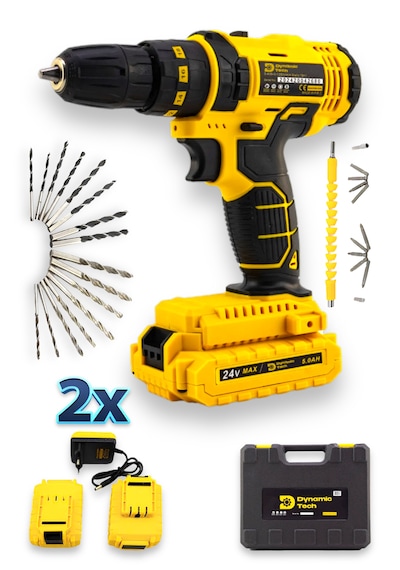 Dynamic Tech DT-416 Çift Akülü Şarjlı Darbeli Matkap