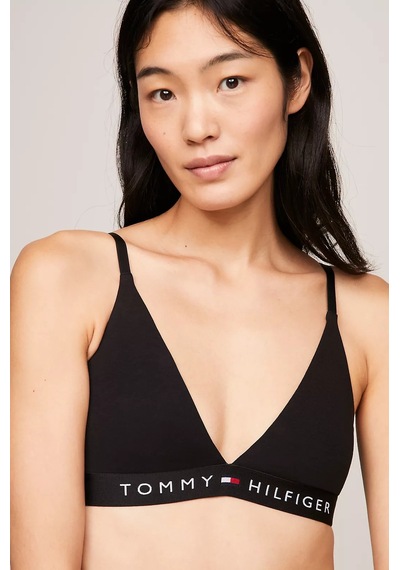 Tommy Hilfiger Kadın Unlıned Trıangle Sütyen-siyah Siyah