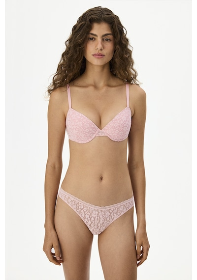 Penti Pembe Daylift Dantel Çiçekli Pedli Sütyen Pk32
