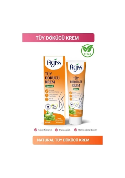 Agiss Tüy Dökücü Krem Natural 100 Ml