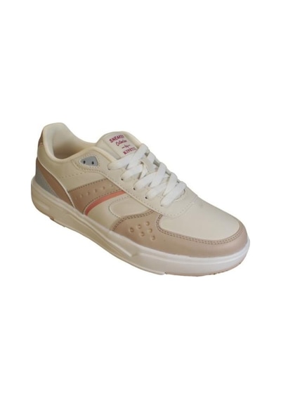 Kinetix Kadın Beyaz Krem Comfort Rahat Taban Sneaker Spor Ayakkabı 001