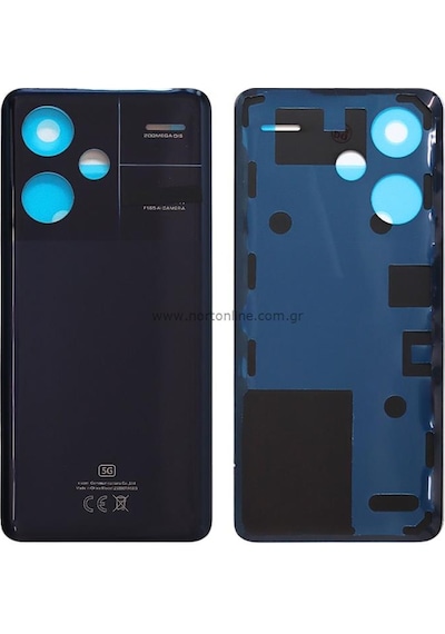 Xiaomi Redmi Note 13 Pro Plus 5g Siyah Arka Pil Kapağı Batarya Kapağı Siyah