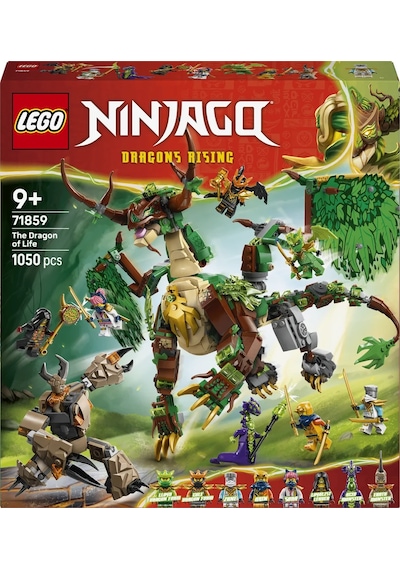 LEGO® NINJAGO® Yaşam Ejderhası 71859 - 9 Yaş ve Üzeri Çocuklar için 8 Minifigür İçeren Yaratıcı Oyuncak Yapım Seti (1050 Parça)