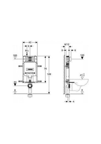 Geberit Alpha Gömme Rezervuar Seti - 3
