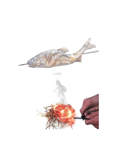 Survive Magnezyum Çubuğu  Ateş Başlatıcı  Çakmak Taşı Siyah