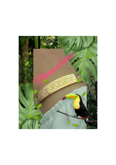 Elegant Paslanmaz Çelik Kelepçe Bileklik Rhinestone Mitolojik Desenli Şık Günlük Giyim Metalik Sarı Elegant Paslanmaz Çelik Kelepçe Bileklik Rhinestone Mitolojik Desenli Şık Günlük Giyim Metalik Sarı