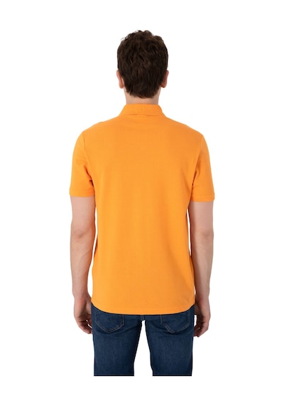 U.S. Polo Assn. Erkek Regular Fit Polo Yaka Basic T-shirt Turuncu