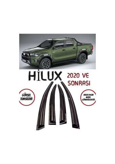 Toyota Uyumlu Hilux Cam Rüzgarlığı 4lü 2020 Ve Sonrası