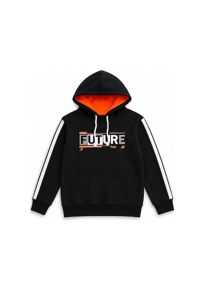 H&c Coolboy H&c Cool Boy Erkek Çocuk Siyah Eşofman Takımı Kapüşonlu Future Baskılı Şerit Detaylı 2 Li Takım