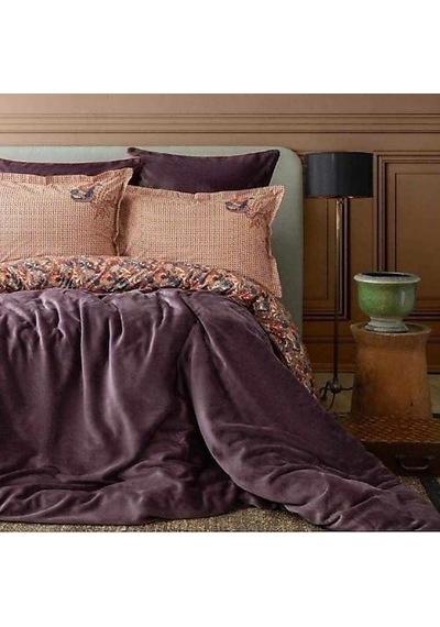 Apricitas Home My Touch Antica Mürdüm Battaniyeli Nevresim Takımı Ç.k