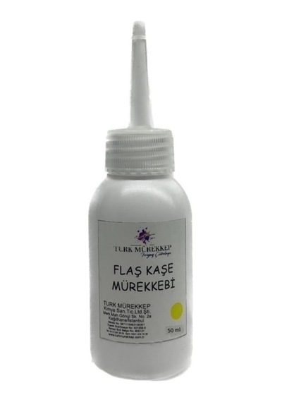 Flaş Kaşe Mürekkebi Sarı 50 Ml
