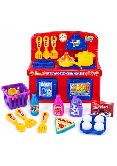 Nizam Kitchen Playset Süper Mutfak Seti Çocuklar İçin Oyuncak Mutfak Seti 001