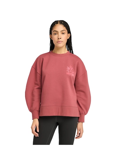Timberland Brushed Chest Graphıc Crew Sweatshırt Kadın Sweatshırt Tb0a5zx7efu1 Pembe