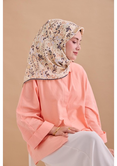 Silk Home Twill İpek Eşarp 11478-24 Fildişi, Soluk Siyah, Vizon, Bebe Mavi, Çağla