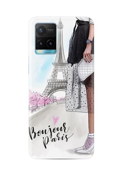 Y21a Kılıf Resimli Desenli Baskılı Silikon Bonjour Paris 1419