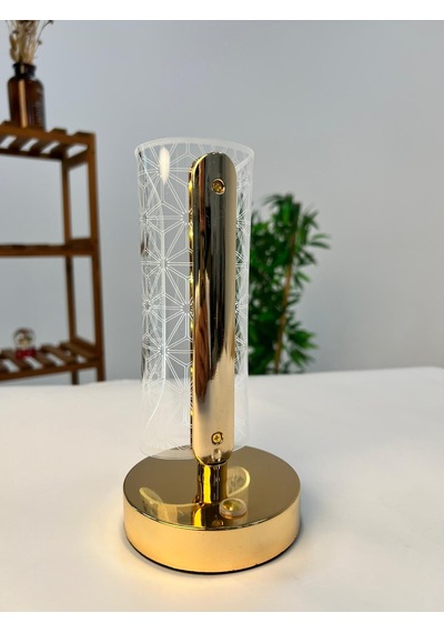 Favora Erkaya Usb Şarjlı Dokunmatik Led Lamba Model 4 Şeffaf