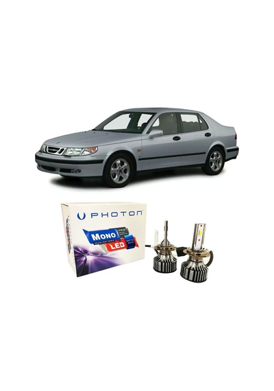 Saab 9-5 Led Xenon Kısa Far Ampulü H1 Mono Yeni Seri Beyaz 1997-2001