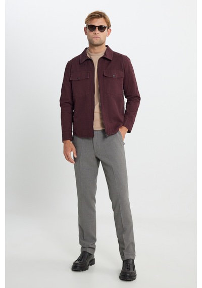 Ac&Co / Altınyıldız Classics Erkek Bordo Standart Fit Normal Kesim Pamuklu Yan Cep Gömlek Ceket Bordo Ac&Co / Altınyıldız Classics Erkek Bordo Standart Fit Normal Kesim Pamuklu Yan Cep Gömlek Ceket Bordo