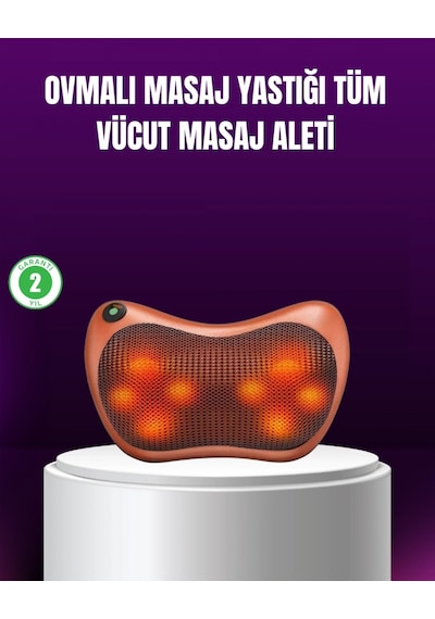 Ergonomik Derin Yoğurmalı Boyun Bel Sırt Masaj Cihazı Priz Çakmak Girişli