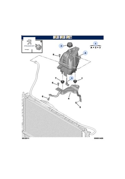 Yedek Su Deposu Peugeot Peugeot, Alfa Romeo, Cıtroen, Fıat 1323.kj