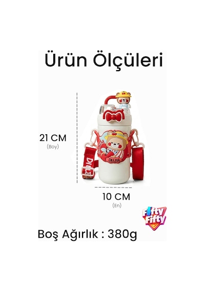 Dıller 490 Ml Tek Kapak Çift Kullanım Pipetli/pipetsiz Boyun Askılı Çelik Termos -ffdıllerd490ml Kahverengi